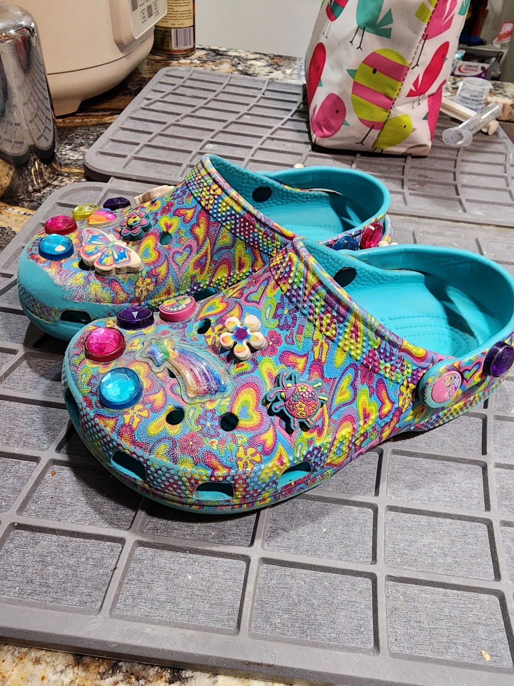 Crocs Lisa Frank, Kids - Turquoise